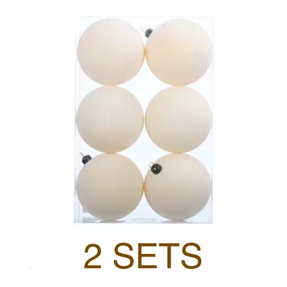 x2 Hobby Lobby Flocked Ornaments - Picture 4 of 5